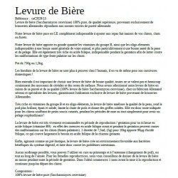 Document PDF composition compléments alimentaires Barf Lyon