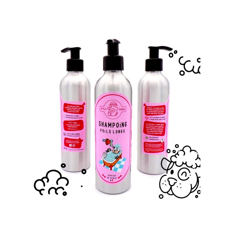 Shampoing chien poils longs 250 ml