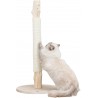 Poteau griffoir en bois naturel pour chat, 93 cm de hauteur