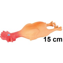 Jouet pour chien poulet en latex 15 cm