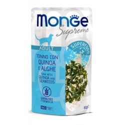 Pâtée pour chat Monge Suprême Thon-Quinoa et algues à Lyon, en poche 80 grs