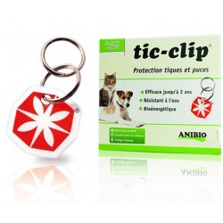 Médaille tic-clip protection tiques et puces