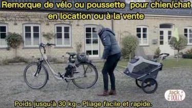 Remorque à vélo pour chien et chat à Lyon (buggy/p